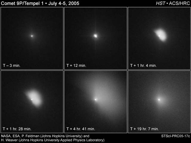 Deep Impact Tempel 1 comet